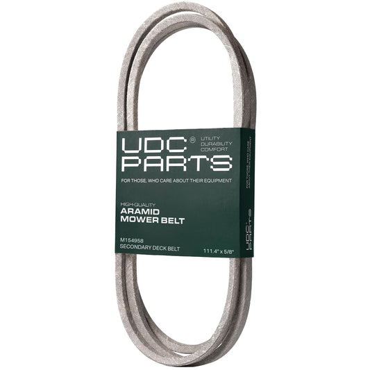 OEM–Equivalent Sabre Belt - M154958, M110313 Mower Deck Belt Replacement for John Deere X300, X320, X500 & More | 48-in Deck | Aramid Cord