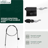  746-1130 946-1130 Control Cable Replacement for MTD Troy Bilt Cub Cadet Yard Machines Yard-Man Bolens White Outdoor 11A-426A711 11A-436M011 11A-542Q711 12AV565Q711 SC100 SC300 11A-436A711