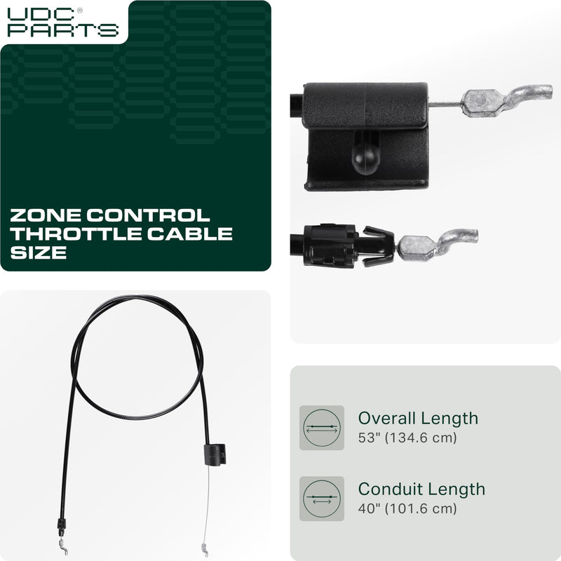  746-1130 946-1130 Control Cable Replacement for MTD Troy Bilt Cub Cadet Yard Machines Yard-Man Bolens White Outdoor 11A-426A711 11A-436M011 11A-542Q711 12AV565Q711 SC100 SC300 11A-436A711