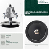  618-06989 Spindle Assembly / 46 inch deck/ Replacement for MTD Troy-Bilt 918-06989 T1500 T1600 LT 4600 CLT46CVT