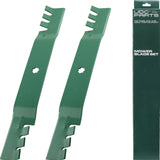  GY20850 Mower Blades Replacement for John Deere 42 inch D110 D130 D105 S100 E100 E120 E130 Z225 GX22151 AM141033 AM141031 AM141034 X305R D100 LA105 LA115 E110 / Gator Mulching Blades 2 Pack