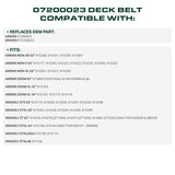  07200023, M154960 Mower Deck Belt Replacement for Ariens, Gravely & More | 52-in Deck | Aramid Cord