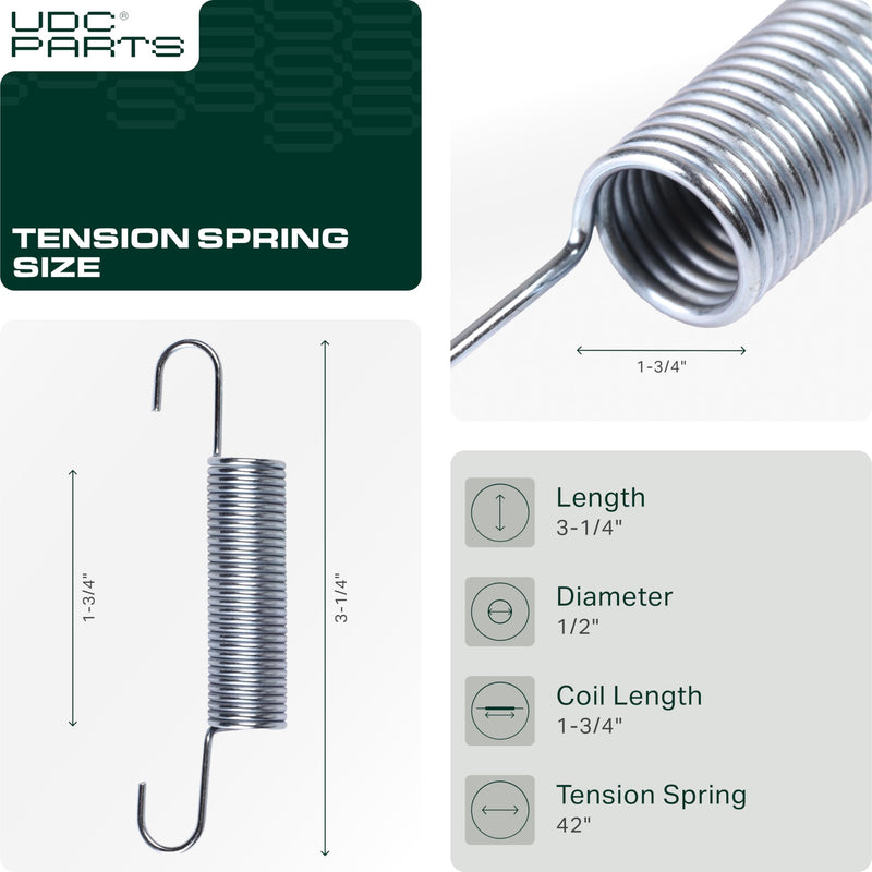 UDC Parts 532169022 Tension Spring / 2 pcs / for Husqvarna AYP Craftsman 133503 169022 05-022 MOM70-0048