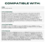  140218 Drive Belt Replacement for Craftsman YS4500 532140218 Husqvarna GTH200 GTH220 GTH225 GTH2250 GTH2448T GTH250 GTH2550 GTH2454T GTH2654T YTH2242T AYP Poulan / Aramid Cord / 84.50 inches