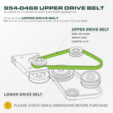  954-0468, 754-0468 Mower Drive Belt Replacement for Troy-Bilt Bronco | Toro LX500, LX460 & More | Aramid Cord