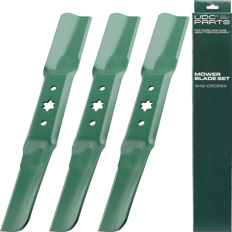  942-05056A Mower Blades 6 Point Star Replacement for Cub Cadet Ultima 54 Inch Craftsman Z560 T310 Z6900 Troy Bilt Mustang XT1 XT2 RZT L54 942-05056 742-05056 742-05056A / 3 Pack