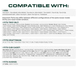  954-05040 954-0241A Upper Drive Belt Replacement for Troy Bilt Pony Craftsman T110 MTD Cub Cadet Huskee LT4200 754-0241A 754-05040 CMXGZAM501087 / Aramid Cord / 35.25