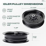  756-04511B Idler Pulley / 42 46 50 54 decks / Replacement for Cub Cadet MTD Troy Bilt Craftsman 756-04511 756-04511A RZT 42 46 50 54 RZT-L ZT1