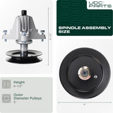  618-06980 Spindle Assembly / 50 inch deck / Replacement for MTD Troy Bilt 918-06980 Cub Cadet RZT-L50 S50KH LX50 S50