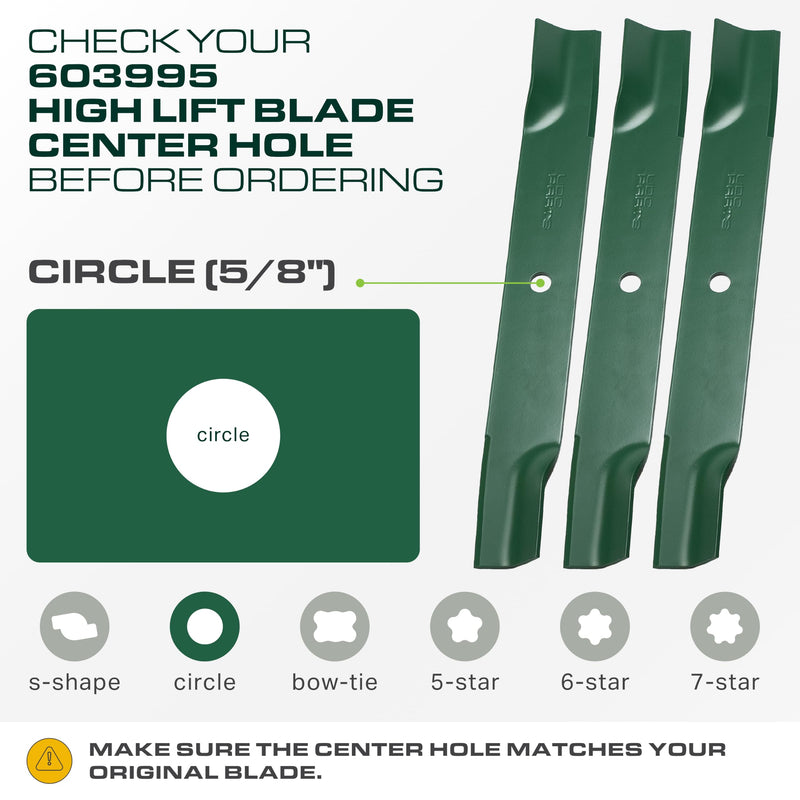 603995 Mower Blades Replacement for Hustler Raptor 52 Inch 795526 783753 30227-52X Mini Z FasTrak SD X-ONE Super S Sport Hustler Z 931899 935817 931949 927236 / High Lift Mulching 3 Pack