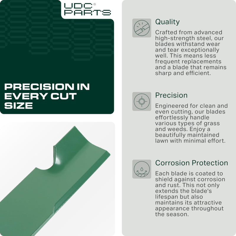  038-0005-00 Mower Blades Replacement for Bad Boy 54 Inch MZ Magnum MZ Rambler CZT Elite / High Lift Mulching / 3 Pack