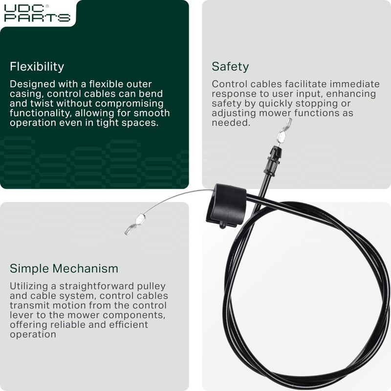  2034B Operator Presence Control Cable Replacement for Swisher ST60022Q ST67522BS ST67522Q ST50022STDQ ST6002212V ST60022DXQ12RK ST65022Q High Wheel Trimmers