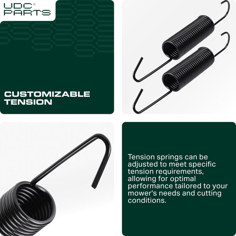 GX21582 Tension Spring / 2 pcs / Replacement for John Deere GX20377 L120 L130 LA130 LA140 LA145 X140 145 D140 D150 D155 D160 D170 G110 Sabre 1642HS 1742HS