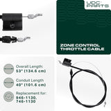  746-1130 946-1130 Control Cable Replacement for MTD Troy Bilt Cub Cadet Yard Machines Yard-Man Bolens White Outdoor 11A-426A711 11A-436M011 11A-542Q711 12AV565Q711 SC100 SC300 11A-436A711