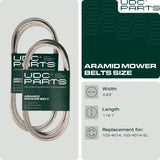  103-4014 Mule Drive Belt Replacement for Exmark Lazer Z 103-4014-SL Lazer Z AS Zero-Turn Mowers 1034014 / Aramid Cord / 116.10 inches