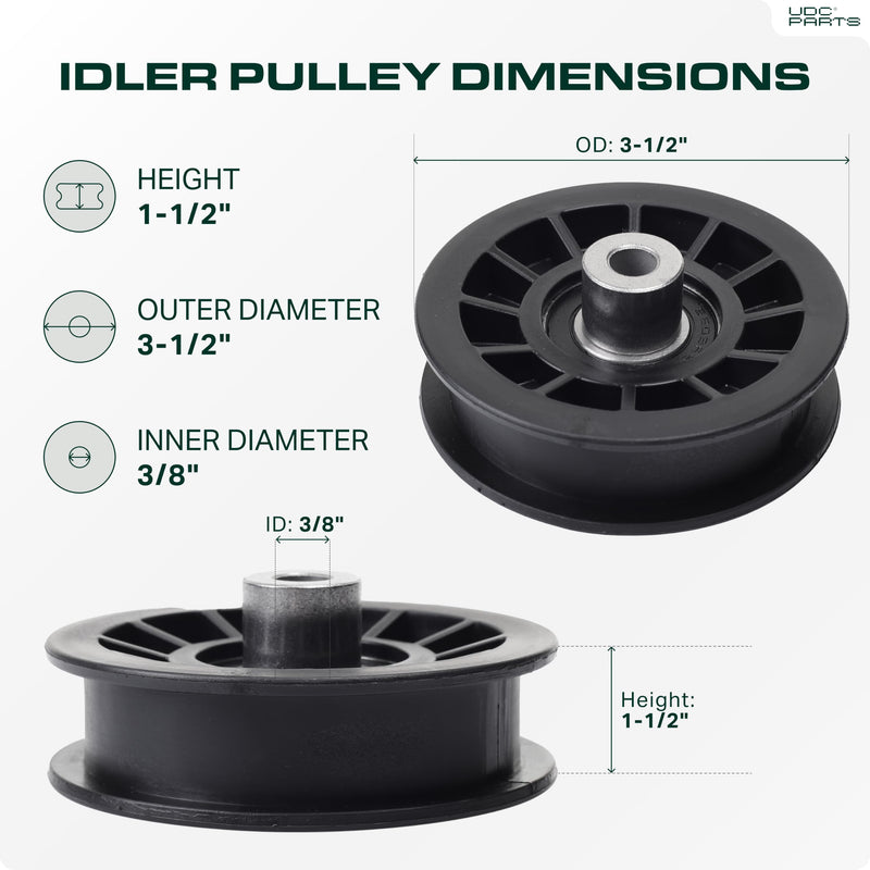  532194327 Idler Pulley / 42 54 inch deck / Replacement for Husqvarna YTH2042 YTH2246 YTH2348 YTH2454