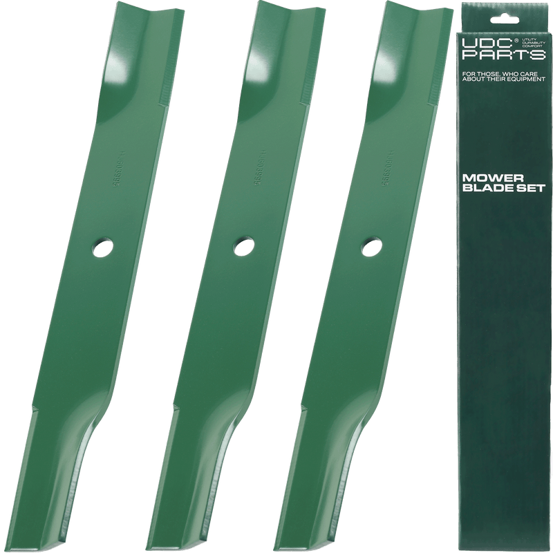 Mower Blades -  UDC Parts 795526 High Lift Mulching Blades 52 Inch / 3 Pack / Fits Hustler, Dixie Chopper Replaces OEM no. 603995 783753 30227-52X Raptor SD Super Mini Z Super S X-ONE Sport Hustler Z FasTrak SD