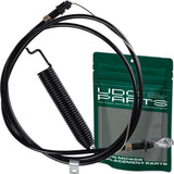  GY21641 Push Pull PTO Control Cable Replacement for John Deere GY21287 D100 D105 D110 D120 D125 D130 X105 X125 X145 107S GY22387 S100 S120 Lawn Tractors