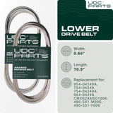  954-04249 Mower Drive Belt Replacement for Craftsman LT2000 | Troy-Bilt Pony, Huskee LT4200 & More | Aramid Cord