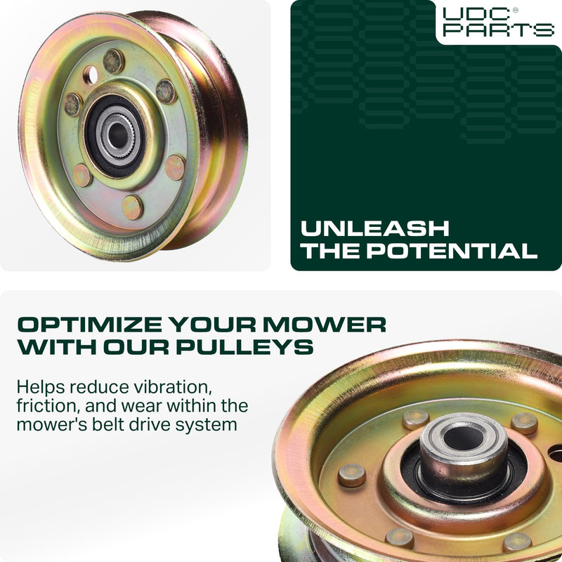  173437 Idler Pulley / 42 44 inch deck / Replacement for Husqvarna Poulan Craftsman AYP 131494 165888 532104360 532131494 LT16542 LT18452 LTH1342 LTH1542