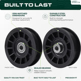  539110311 Idler Pulley Replacement for Husqvarna Craftsman and Poulan Mower 14259 607163 MZ6125 RZ3016 RZ4219 RZ4619