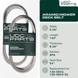  130-0843 Mower Deck Belt Replacement for Toro TimeCutter SS5425 & More | Aramid Cord