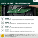  60 Inch Mower Blades Replacement for Bad Boy Exmark Hustler Gravely Toro Dixie Chopper Ariens 038-2007-00 038-6050-00 038-6002-00 30227-60 30227-60V 103-0301-S / High Lift Mulching 3 Pack