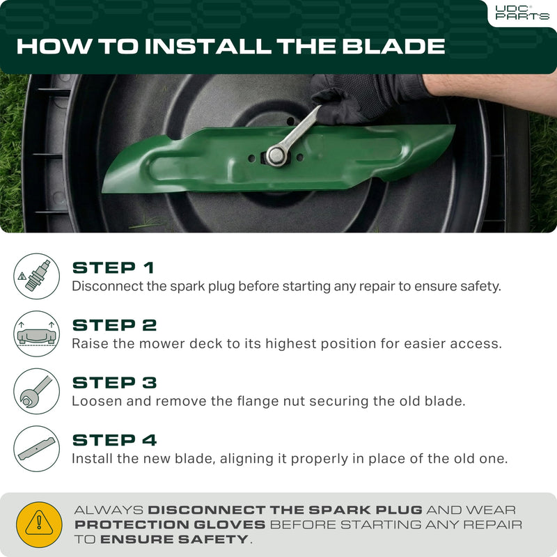  GY20852 Mower Blades 48 Inch Replacement for John Deere D140 E140 S140 Z355E GX21784 GX21786 S170 E170 LA130 LA145 D160 S160 E160 E150 GX21785 AM137757 AM141035 / High Lift Mulching 3 Pack