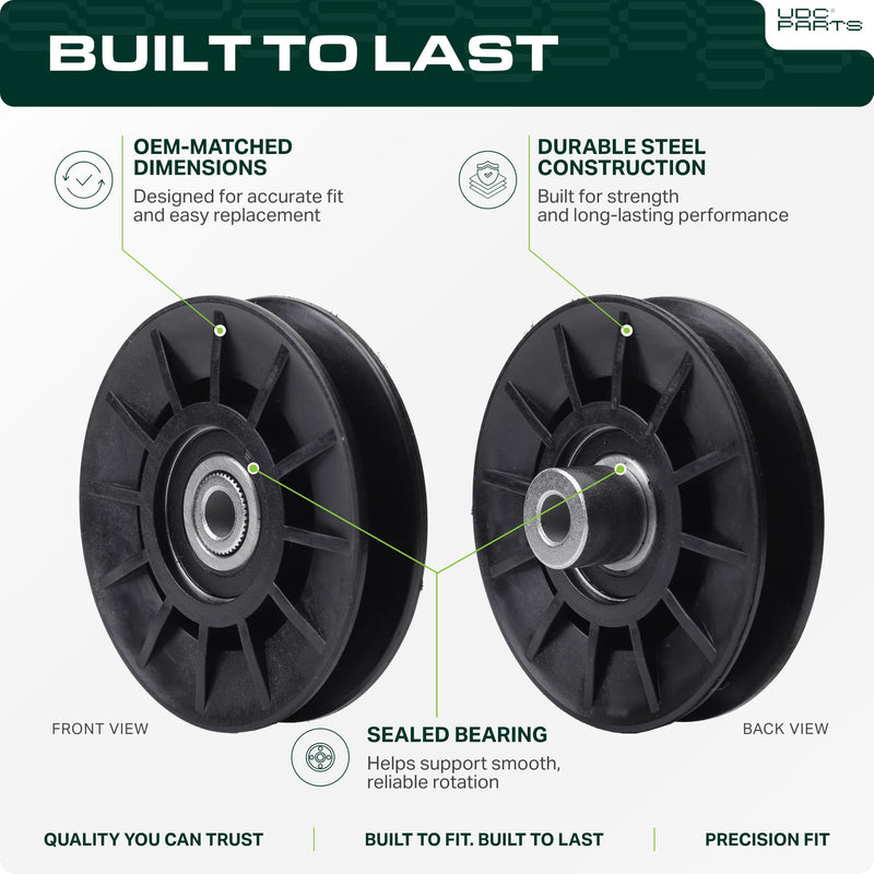  532194326 Idler Pulley Replacement for Husqvarna Craftsman Poulan 194326 532194327 194327 YTH2348 YTH2246 YTH2454 YTH2042 CT126 CT154 CTH126 CTH164T