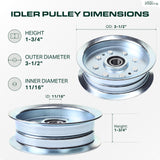  GY20629 Idler Pulley / 42 48 inch deck / Replacement for John Deere GY20110 GY20639 Sabre 14542GS 1642HS 1742HS