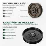  AM121602 Idler Pulley / 48 inch Deck / Replacement for John Deere AM106627 AUC16698 LT133 LT160 F725 X320 GT235 LT155 GT225 Scotts Z445 Z425