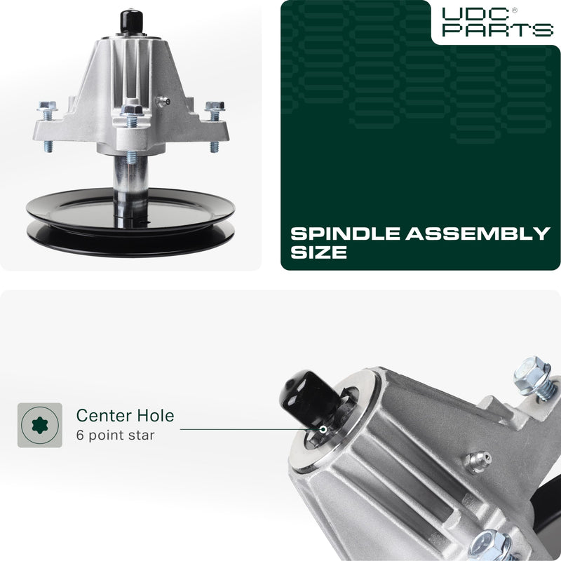  618-06989 Spindle Assembly / 46 inch deck/ Replacement for MTD Troy-Bilt 918-06989 T1500 T1600 LT 4600 CLT46CVT