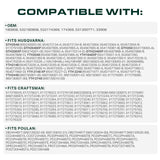  180808, 174369 Mower Secondary Deck Belt Replacement for Craftsman, Husqvarna & More | 48-in Deck | Aramid Cord