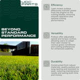  532129861 Idler Pulley / 42 48 54 inch deck / Replacement for Craftsman Husqvarna Poulan 129861 153535 173436 177865 532173436 532153535