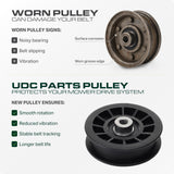  539110311 Idler Pulley Replacement for Husqvarna Craftsman and Poulan Mower 14259 607163 MZ6125 RZ3016 RZ4219 RZ4619