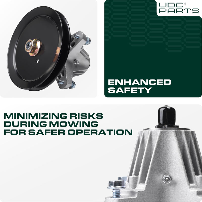  918-06977A Spindle Assembly / 46 inch deck / Replacement for MTD 490-130-C014 618-06977A 618-06977 Cub Cadet LT46 LX46 Craftsman 20442 Pro Lawn Tractor