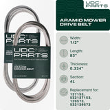  137153, 532137153 Mower Drive Belt Replacement for Craftsman, Husqvarna & More | Aramid Cord