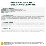  405143, 584453101 Mower Deck Belt Replacement for Husqvarna YTH22V46, YTH20K46, YTA22V46 & More | 46-in Deck | Aramid Cord