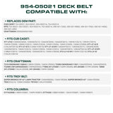  954-05021, 490-501-C062 Mower Deck Belt Replacement for Cub Cadet XT1 LT42 | Craftsman T210 & More | 42-in Deck | Aramid Cord