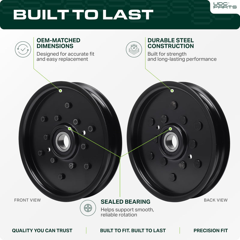  AM121602 Idler Pulley / 48 inch Deck / Replacement for John Deere AM106627 AUC16698 LT133 LT160 F725 X320 GT235 LT155 GT225 Scotts Z445 Z425