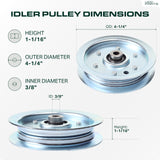  756-1229 Idler Pulley / 44 48 50 54 inch deck / Replacement for Cub Cadet MTD 01004081 Snapper 23966 7023966 RZT17 RZT22 RZT42 RZT50 LT1022 LT1024
