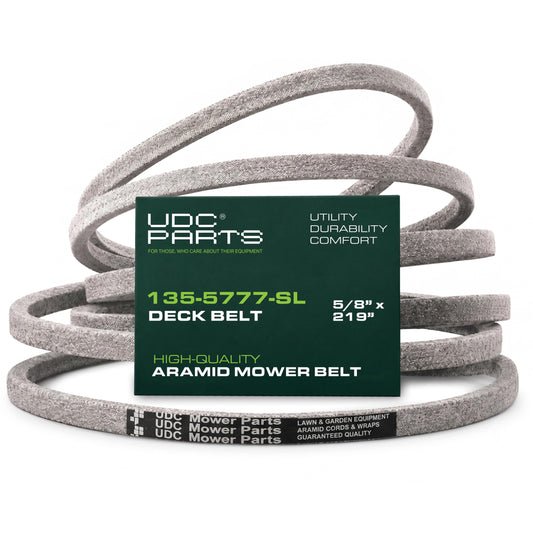 Aftermarket Exmark Mower Parts - 109-9023, 135-5777-SL Mower Deck Belt Replacement for Exmark, Toro & More | 72-in Deck | Aramid Cord