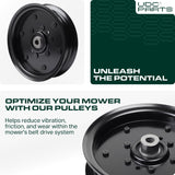  756-04511B Idler Pulley / 42 46 50 54 decks / Replacement for Cub Cadet MTD Troy Bilt Craftsman 756-04511 756-04511A RZT 42 46 50 54 RZT-L ZT1