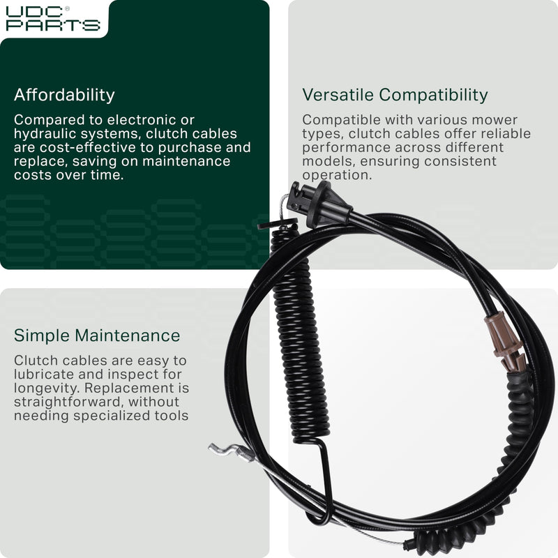 946-04618C Deck Engagement Cable Replacement for Cub Cadet LTX 1045 LTX 1040 946-04618 946-04618A 946-04618B 746-04618 746-04618A 746-04618B 746-04618C MTD Troy Bilt LTX 1042
