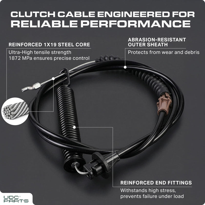  946-04618C Deck Engagement Cable Replacement for Cub Cadet LTX 1045 LTX 1040 946-04618 946-04618A 946-04618B 746-04618 746-04618A 746-04618B 746-04618C MTD Troy Bilt LTX 1042
