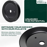  532129861 Idler Pulley / 42 48 54 inch deck / Replacement for Craftsman Husqvarna Poulan 129861 153535 173436 177865 532173436 532153535