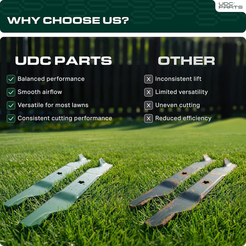  532405380 Lawn Mower Blades Replacement for Husqvarna 46 Inch YTH22V46 Z246 YT46LS YTH20K46 YTH21K46 YTH22K46 YTA22V46 RZ4623 Craftsman CMXGZAM110147 594892801 Ariens / Medium Lift 2 Pack