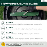  942-04290-X Mower Gator Mulching Blades 6 Point Star Replacement for Cub Cadet 46 Inch LTX 1045 1046 XT1 LT46 XT2 LX46 742-04290-X 942-04244A 942-04290A Craftsman Troy Bilt / 2 Pack