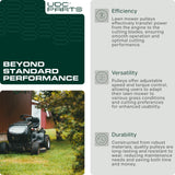  AM121602 Idler Pulley / 48 inch Deck / Replacement for John Deere AM106627 AUC16698 LT133 LT160 F725 X320 GT235 LT155 GT225 Scotts Z445 Z425