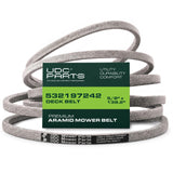  532197242, 593773401 Mower Deck Belt Replacement for Husqvarna YTH24V48, YTH24K48, YTA24V48 & More | 48-in Deck | Aramid Cord